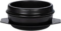 XICHENGSHIDAI Dolsot Bibimbap Earthenware Stone Bowl, Korean Cooking Soup Ceramic Pot, Donabe Pot for Ttukbaegi and Korean Stew with Tray 1100ml / 37.2oz