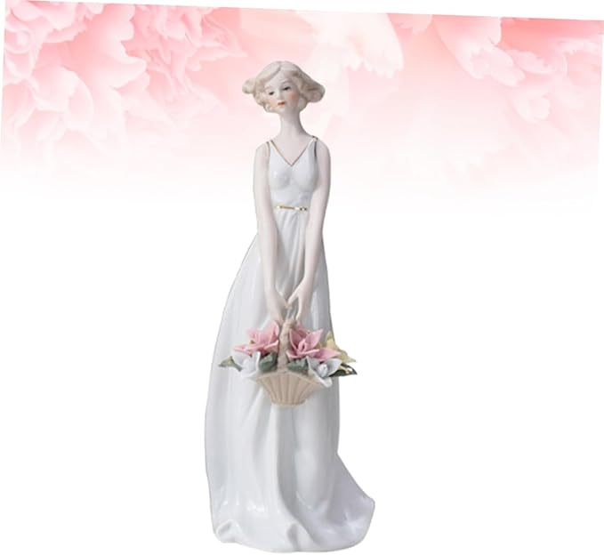 GLEAVI Handmade Ceramic Figure Unique Home Adornment Cute Office Decor Delicate Room Ornament