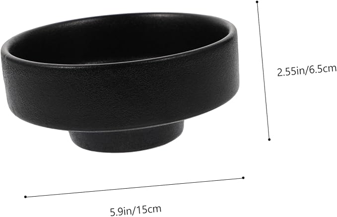 LIFKOME Key Bowl Serving Bowl Ceramic Frosted Ramen Cute Japanese Noodle Instant Noodle