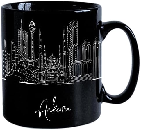 Ankara Anatolia Ceramic Mug, Asia Keepsake 11oz White Mug, Custom Coffee Cup, Gift For Birthday, Asia Skyline Coffee Cup, Mugs for Women, Personalized Coffee Mugs