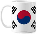 South Korea National Flag Asia Country Mug Pottery Ceramic Coffee Porcelain Cup Tableware