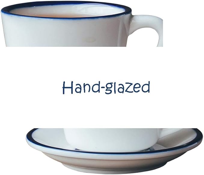 Coffee Cup Retro Smooth Coffee Cup,Handmade Ceramic Tea Cup,Drinking Glass,Simple Saucers Set,Asian Style,Nice, White 7.85Oz Tea Cup，
