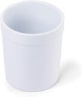 Fox Run Utensil Holder, White Stoneware 4.75 x 4.75 x 5.5 inches