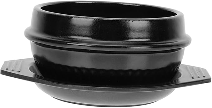 PRETYZOOM Korean Stone Pot Bibimbap Casserole Pot Ceramic Cooking for Soup Rice Stew Heat Resistant Easy to Clean