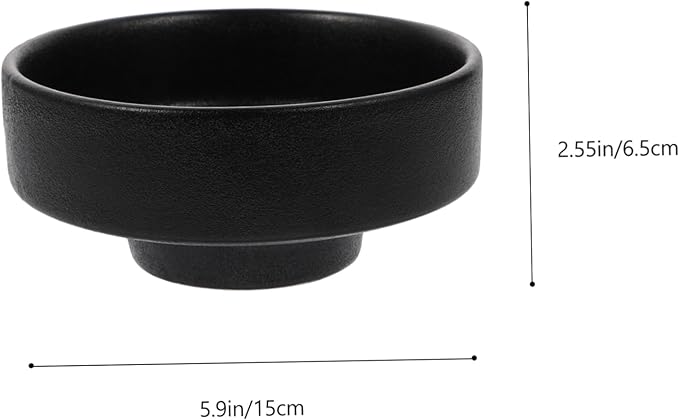 Ceramic Frosted Ramen Bowl 450ml Creative High Sturdy Food Serving Container for Kitchen Suitable for Noodles Salads and Desserts
