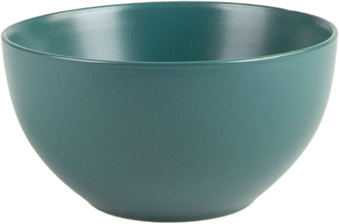 10 Strawberry Street Wazee Matte 5.5"/16oz Cereal Bowl, Set of 6, Emerald Green