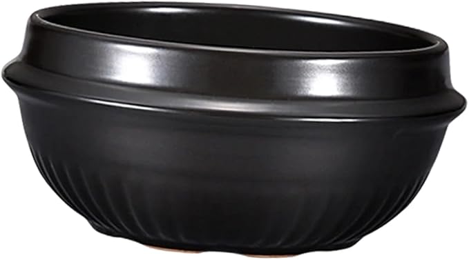 Alipis Heat Resistant Ceramic Casserole Dish Korean Stone Pot for Household Cooking Smooth Surface with Double Ears for Safe Handling Uniform Heat Distribution Easy to Clean and Gas