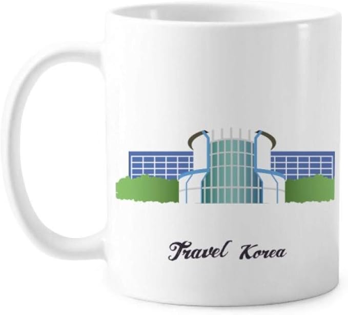 Korea Gwacheon Science Museum Mug Pottery Ceramic Coffee Porcelain Cup Tableware
