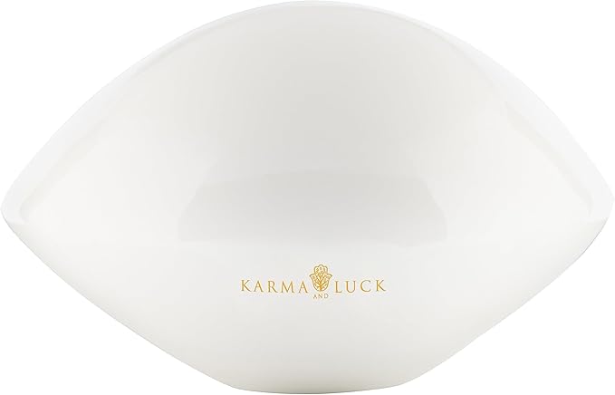 KARMA AND LUCK Evil Eye Heart Ceramic Statue – A Handmade Symbol of Love and Protection (Size: 20 x 12 x 13.5 cm) Crafted in Southeast Asia (Nocturnal Peace)