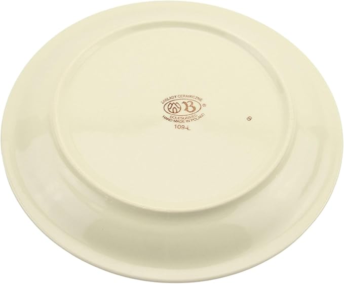 Polish Pottery Market Handmade Dinner Plate 10.75" Diameter by Zaklady Boleslawiec Poland - Dinnerware - Polish Stoneware
