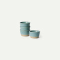 Mora Mini Ramekins Set of 4, 8oz Ceramic Pottery Baking Dishes - Microwave, Oven and Dishwasher Safe - Iris
