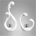 Sculptures Statues Sculpture Decoration White, Modern Abstract Art Sculptures Decoration, Office, Apartment Statues and Sculptures, Ceramic, White (White Wei?)