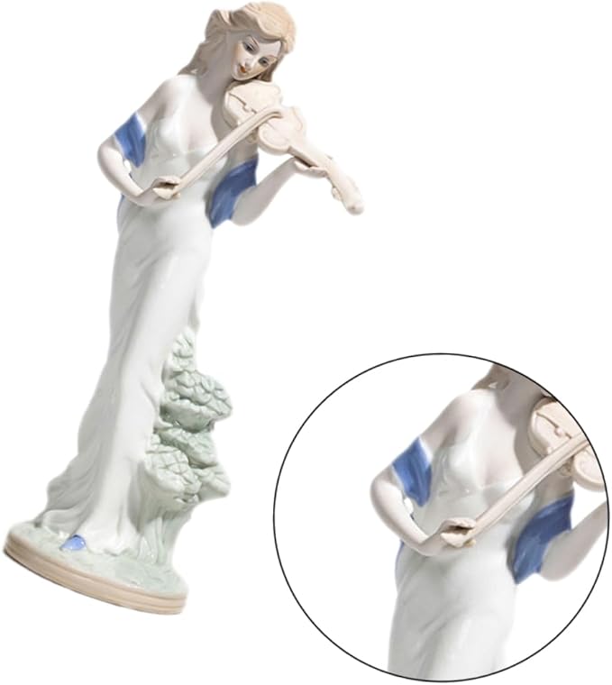 Handmade Ceramic Sculpture for Table Home Decor White Ornament Sculpture Decor for Living Room