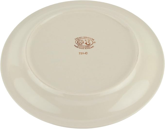 Polish Pottery Market Handmade Dinner Plate 10.75" Diameter by Zaklady Boleslawiec Poland - Dinnerware - Polish Stoneware