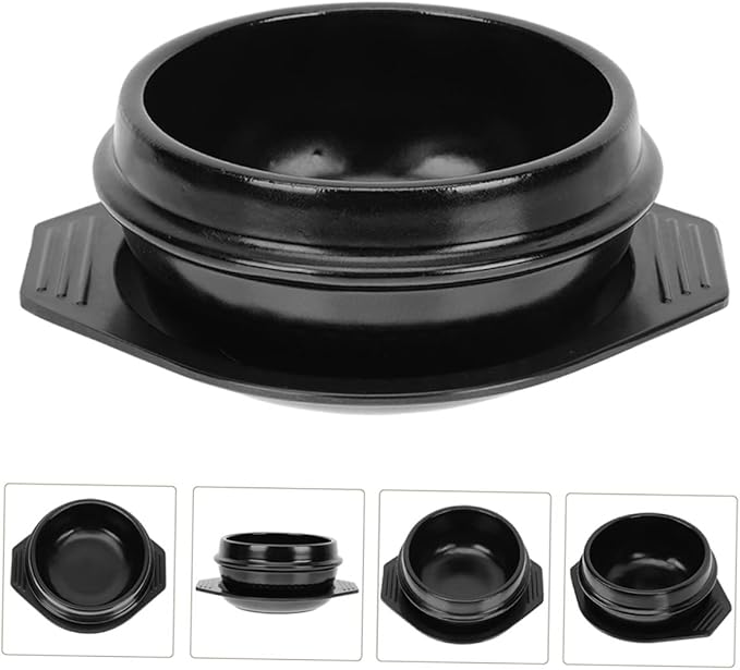 Garneck Korean Stone Pot Ceramic Casserole Soup Rice Bibimbap Cooking Pot Chinese
