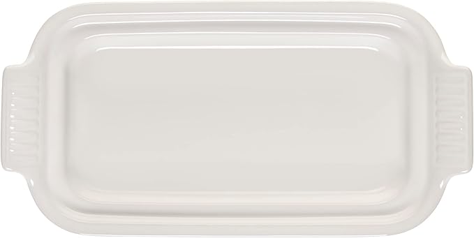 Le Creuset Stoneware Heritage Butter Dish, White