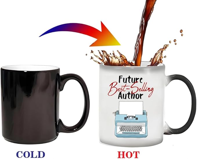 Future selling Author Color Changing Mug Magical Reveal with Hot Drinks 11Oz