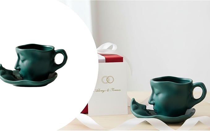 Artistic Ceramic Coffee Mug with Sculptural Face Design for Home Decor and Gift Giving