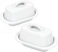 Chantal Mini Butter Dish Set of 2 (White)