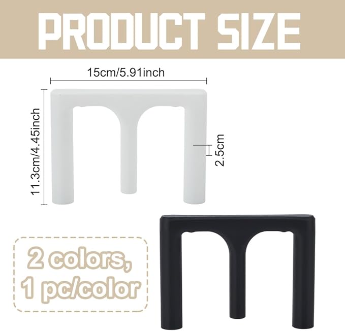 WEBEEDY 2 Colors Pottery Ball Opener Tool Pottery Base Bottom Guide Plastic Lightweight Tools for Ceramic Vessel Rim Sizing Potterys Studio Home Crafting Valentine's Day Decoration, 5.9x0.98x4.4 Inch