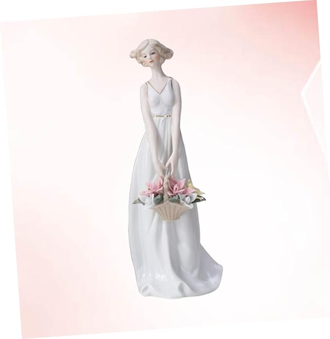 GLEAVI Handmade Ceramic Figure Unique Home Adornment Cute Office Decor Delicate Room Ornament