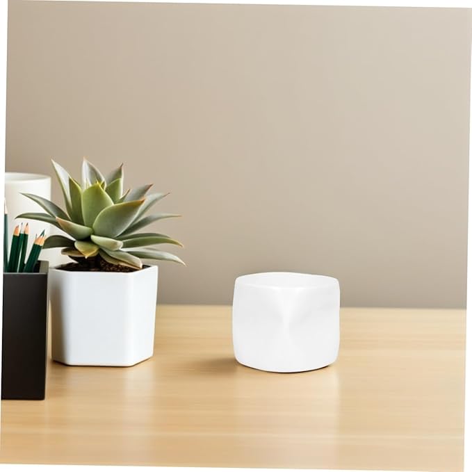 Unique Irregular White Porcelain Cup for Tea Candle Holder Ceramic Bowl for Home Decor and Special Occasions