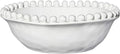 Santa Barbara Design Studio Serving Bowls Beaded Artisan Ceramic Bowl, 8" Diameter, White