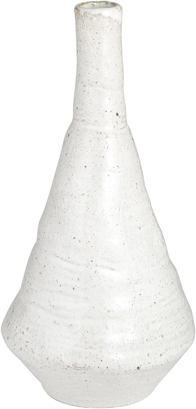 Santa Barbara Design Studio Modern Ceramic Pottery Vase for Home Decor, 12-Inches Tall, White