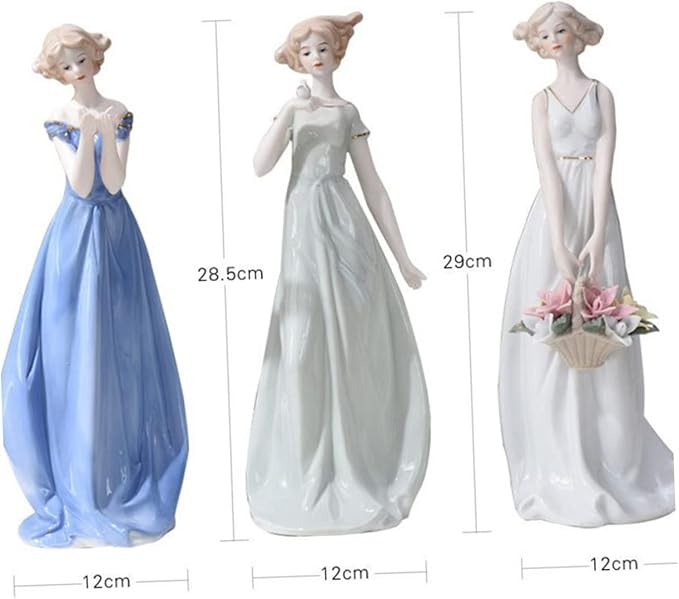 GLEAVI Handmade Ceramic Figure Unique Home Adornment Cute Office Decor Delicate Room Ornament