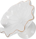 Ceramic Soap Dish with Drainage White Decorative Soap Holder Tray Bathroom Vanity Container for Home and Hotel Use