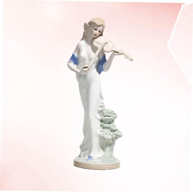 Handmade Ceramic Sculpture for Table Home Decor White Ornament Sculpture Decor for Living Room