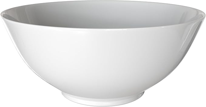Red Lantern 14" White Porcelain Bowl Vase for Centerpiece in Kitchen Dining Living Room Bedroom with Boho Eclectic Modern Contemporary Classic Traditional Style Decor