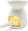 Ceramic Tea Light Candle Holder,Oil Burner for Scented Oil, Love Letter for Valentine's Day Decoration for Bedroom,Living Room,Balcony,Patio Tabletop Love Birthday Wedding Gift