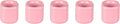Mega Candles 5 pcs Pink 1/2 Inch Diameter Ceramic Chime Ritual Spell Candle Holders, Great for Casting Chimes, Meditation, Rituals, Spells, Vigil, Witchcraft, Wiccan Supplies