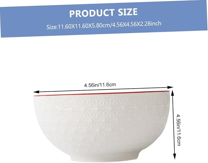 Totority 2pcs Creative Ceramic Noodle and Salad Bowls Elegant Food Serving Dishes for Home Kitchen for Soup Pasta and Fruit Easy to Clean and Store