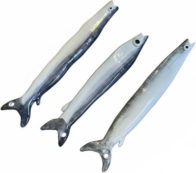 Ceramic Fish Drinking Straws | Unique Novelty Reusable Eco-Friendly Coffee Stirrer & Cocktail Accessories | Food Grade Artisan Gift for Home & Bar (3)