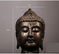 Statue Sculpture Appreciation Statues and Figurines Ornaments Buddha Buddist Buddhism Head Statues Art Sculpture Ceramic Art&Craft Asian Chinese Buddhist Home Decoration