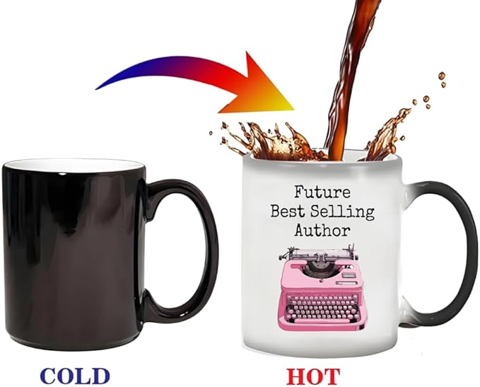 Funny Coffee Mug Future selling Author Color Changing Mug,Heat Activated Cup 11oz