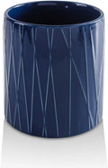 KOOV Kitchen Utensil Holder, Large Ceramic Utensil Crock, Deep and Stable, Containers for Household or Kitchen Use (Aegean)