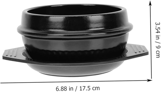 Garneck Korean Stone Pot Ceramic Casserole Soup Rice Bibimbap Cooking Pot Chinese