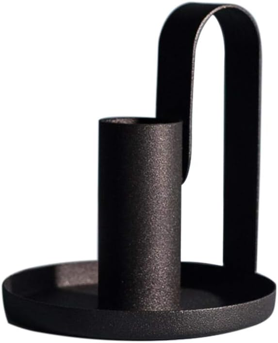 Taper Candle Holders, Candlestick Set of 2, Anti Rust Retro Iron Vintage Candelabra Stand Candlelight Dinner Party Kitchen Home Decoration