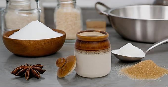 Decorative Ceramic Jar With Lid For Kitchen Pantry Countertop Home Dining Table Accessories Condiment Pickle Spice Coffee Tea Caddy Sugar Salt Herbs Food Storage Canister Holder Hand Painted