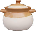 Clay Pot for Cooking with Lid Ceramic Cooking Pot Ceramic Cookware Heat-Resistant Casserole Dish with Lid Korean Stone Pot Cookware for Cooking Hot Pot Soup Meat Rice,3.5L