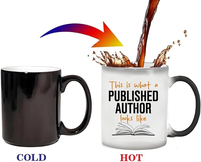 Funny Coffee Mug This is What A Published Author Looks Like Color Changing Mug,Heat Activated Cup 11oz