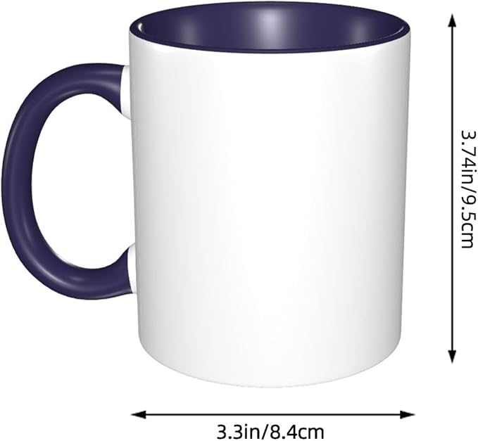 Custom Mugs With Pictures Personalized Coffee Mug Personalizadas Design Add Your Photo Text and Logo Customized Novelty Unique Gifts for Men & Women, Navy