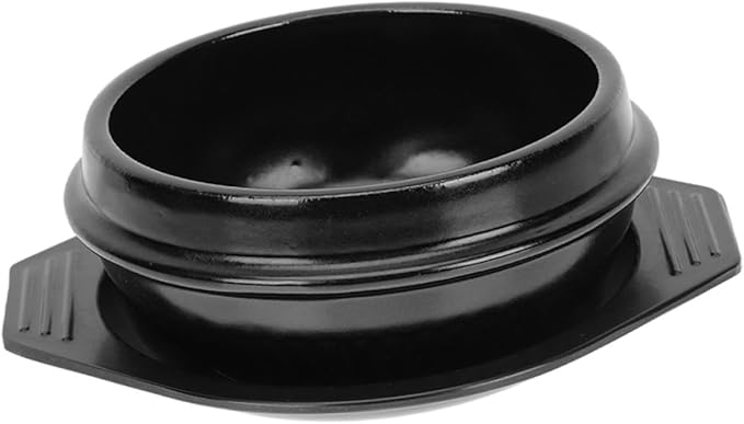 Zerodeko Korean Stone Pot Ceramic Casserole for Cooking Chinese Pot Stew Insulated Tray