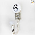 Indian Shelf 4 Pack Ceramic, Zinc Decorative Cute Hooks for Hanging Coats, Jackets, Leash, Hat, Towel, Backpack, Purse, Handbag :White