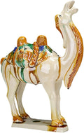 Statue Crafts Chinese Feng Shui Ceramic Sculpture Silk Road Asian Art Decorative Ornaments White Camel