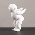 Handmade Sculptures Sculptures Ceramic Abstract Figure Fat Man Decoration New Chinese Creative Living Room Wine Cabinet Decoration-Length 14.5Cm Wide 9.5Cm High 22.5Cm