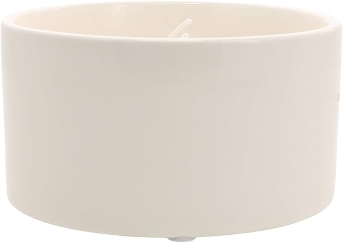 Pavilion Gift Company - Mr & Mrs - 10 oz Soy Wax Ceramic Vessel Candle Housewarming Apartment-Warming Engagement Groom Bride Newlywed Husband Wife Wedding Day Gift Present Neutral Home Decor